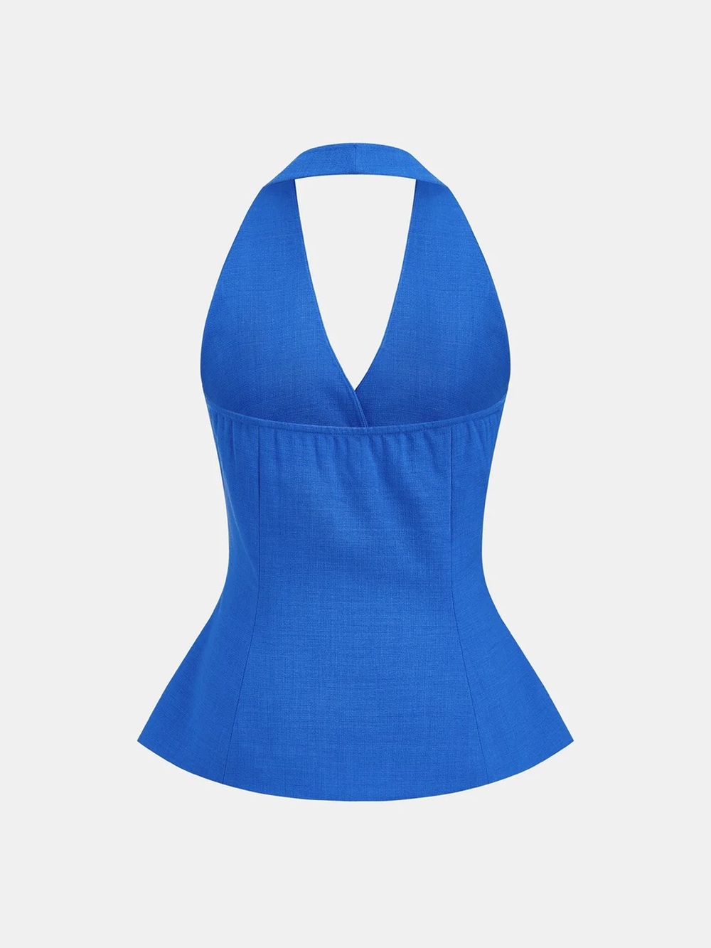 COMMENSE Halter Neck Buttoned Fitted Vest - size small - Picture 3 of 7